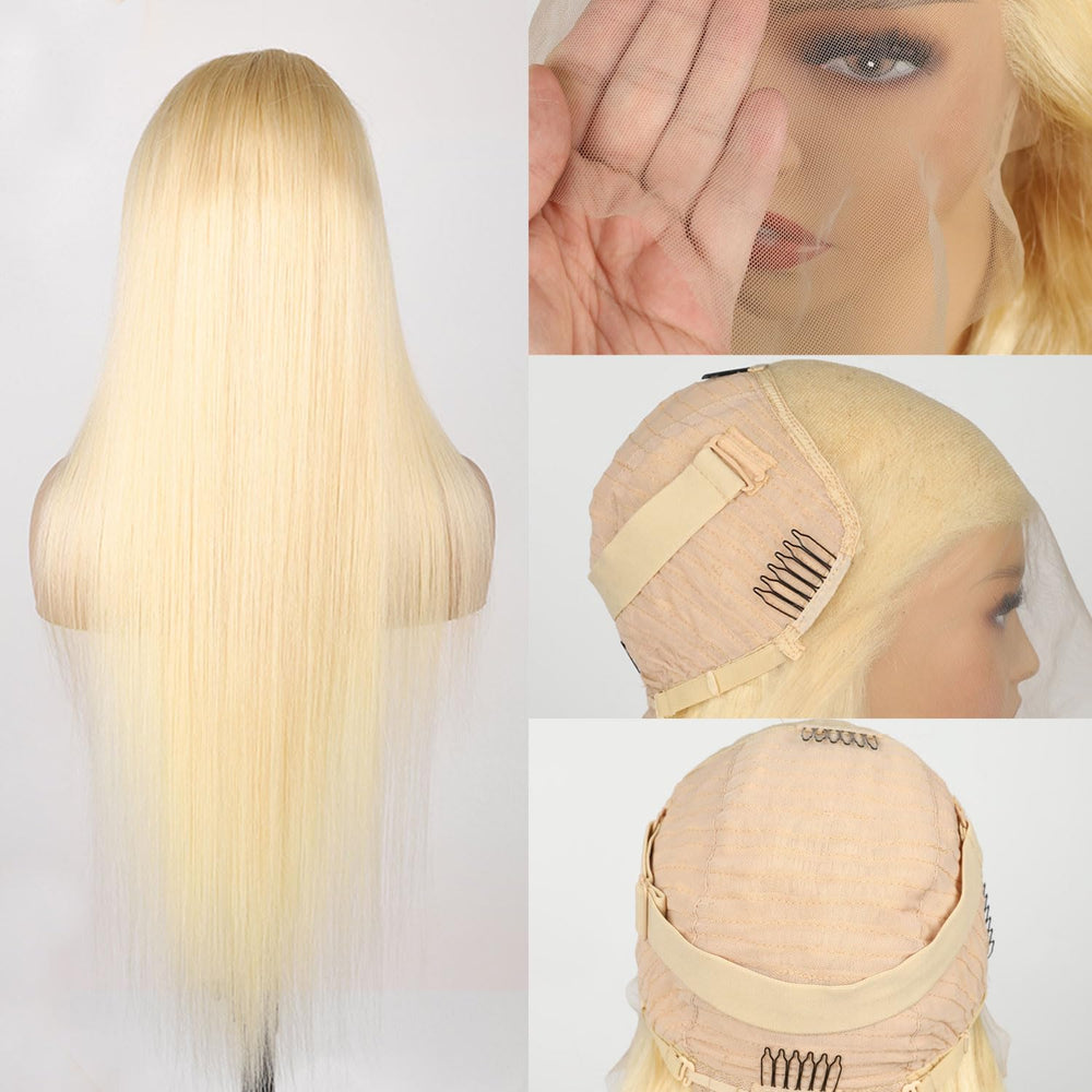 Goalroya 613 lace-front wig close-up lace blends with skin tone.