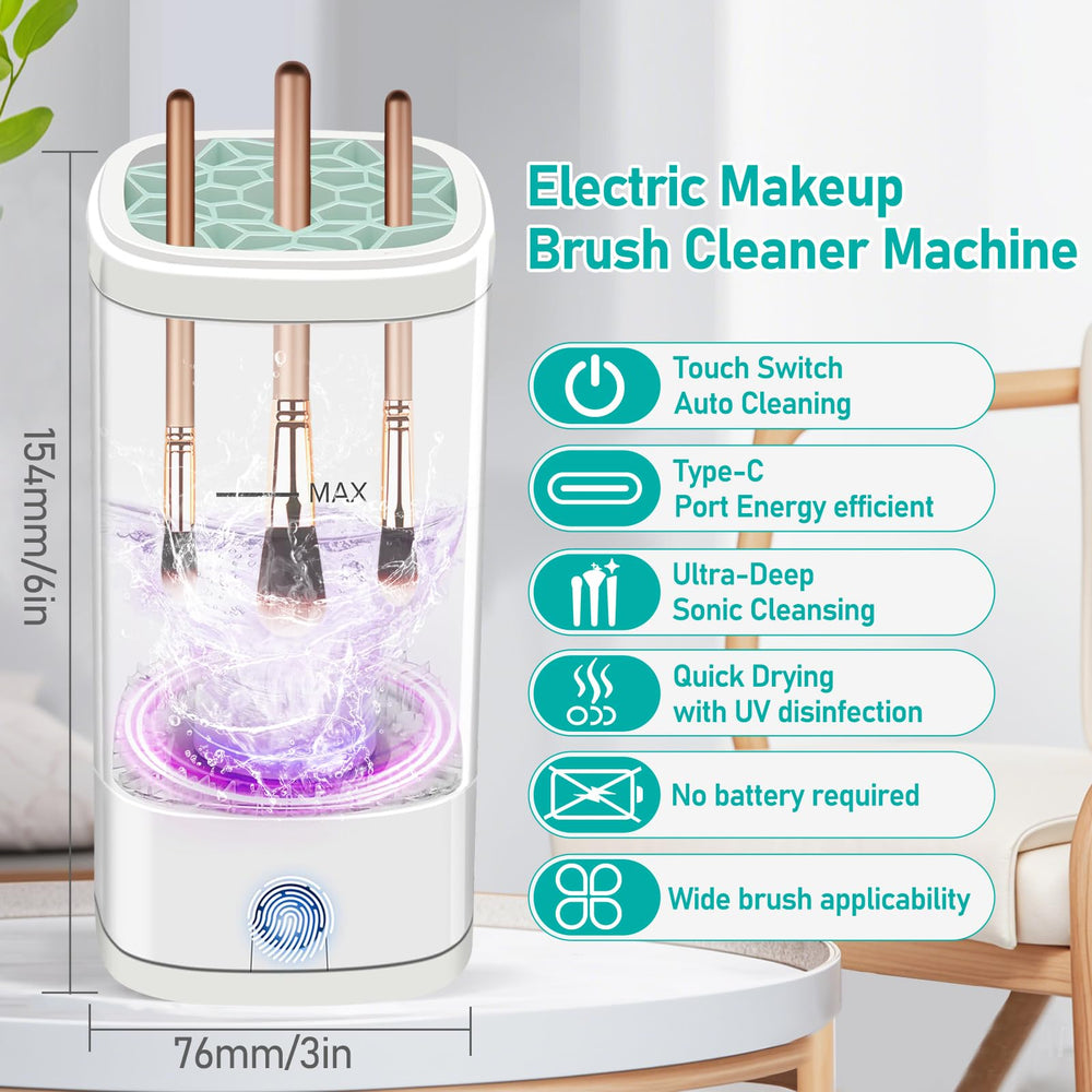 Goanpebl cleaner removes makeup residue for refreshed brushes.