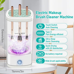 Goanpebl cleaner removes makeup residue for refreshed brushes.