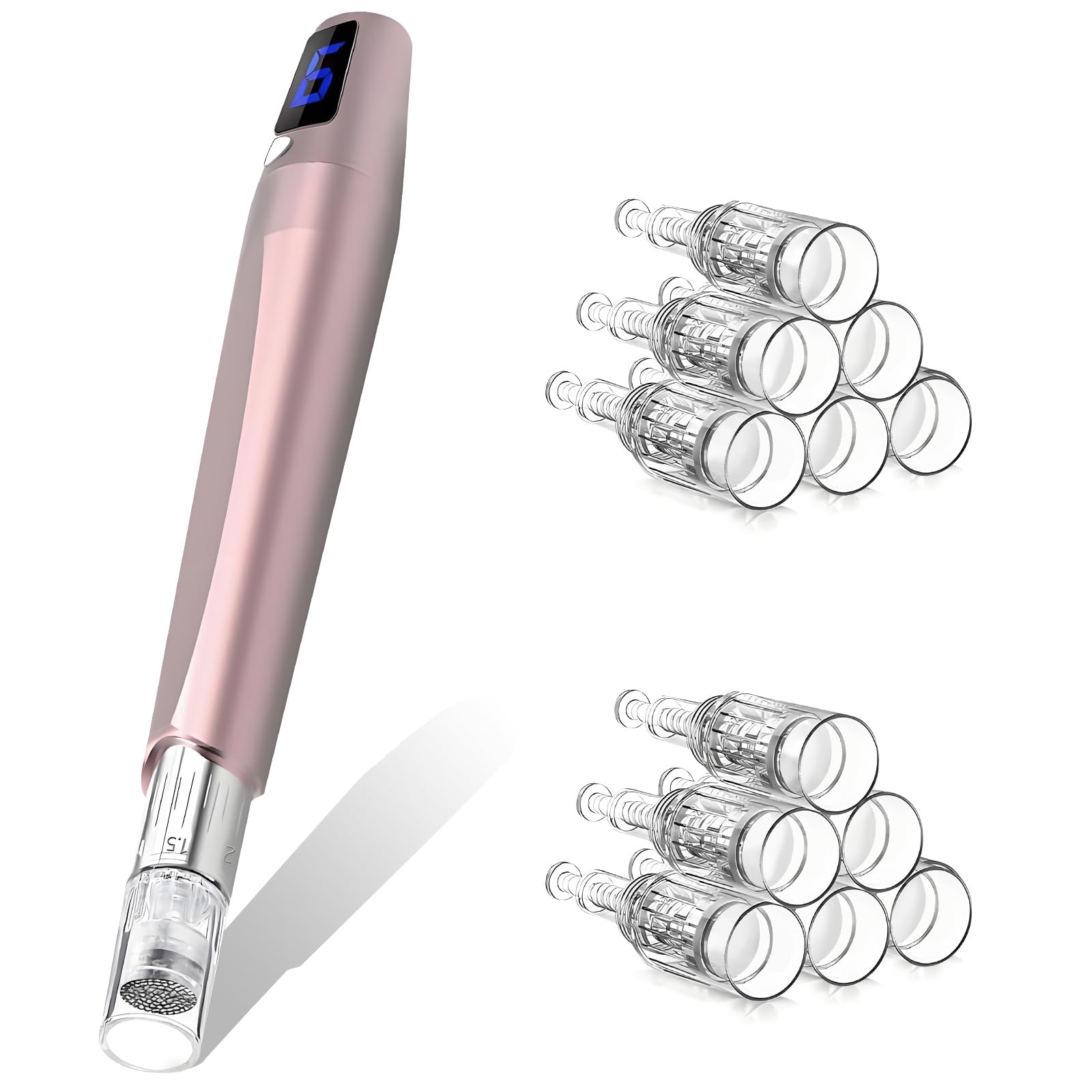 Goanpebl microneedle derma roller close-up for at-home skincare benefits