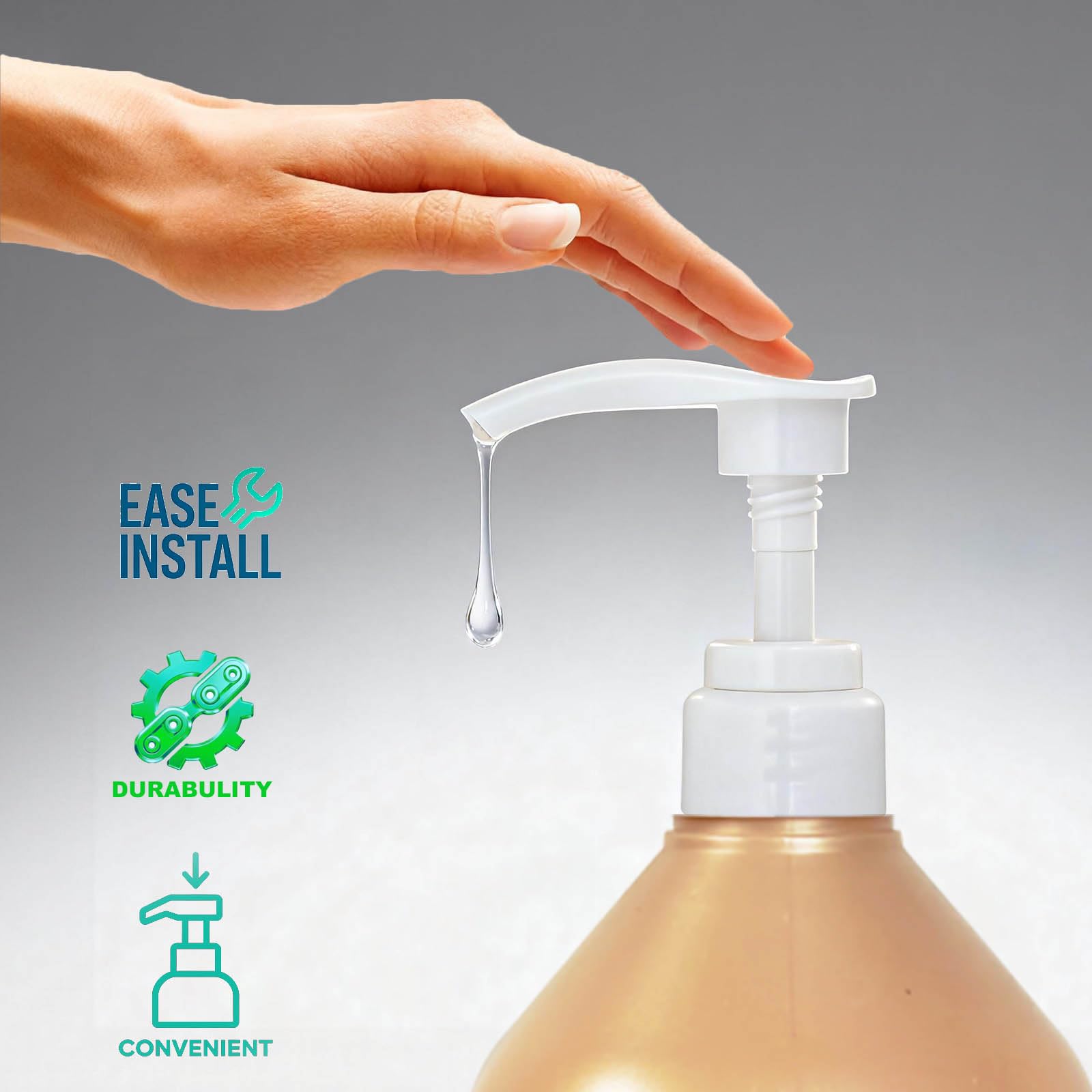 Gocola dual-pack pumps shown together provide convenient backups for busy salons.