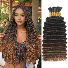Goday boho braiding hair in deep wave for full, voluminous braids.