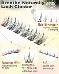 Goddvenus 11mm lash clusters for natural length enhancement