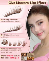 Goddvenus 180pcs lash clusters for customizable volume without clumps.