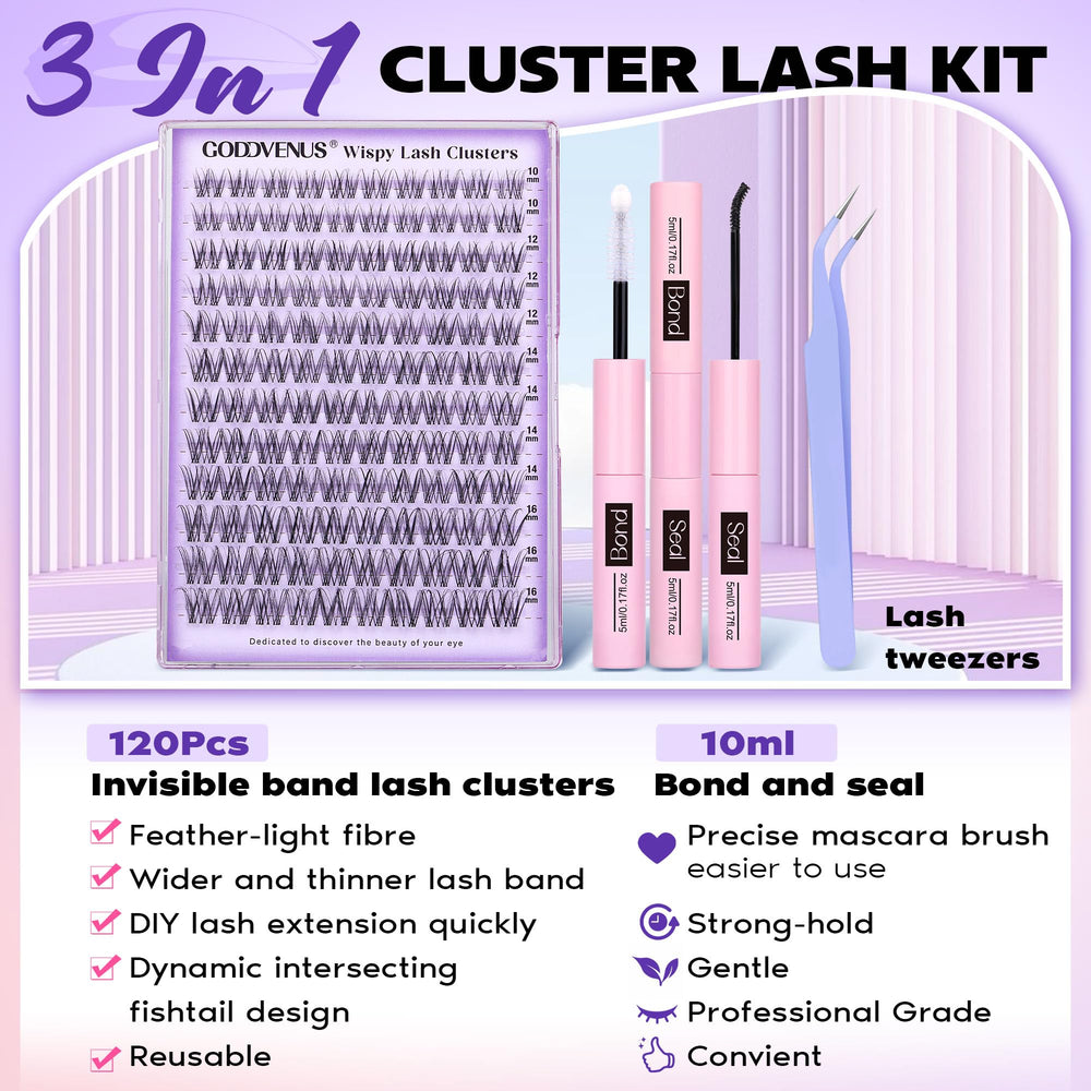 Goddvenus bond and seal kit improves cluster longevity and hold.