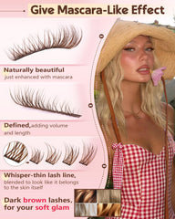 Goddvenus lash clusters kit tweezers for precise, mess-free application.