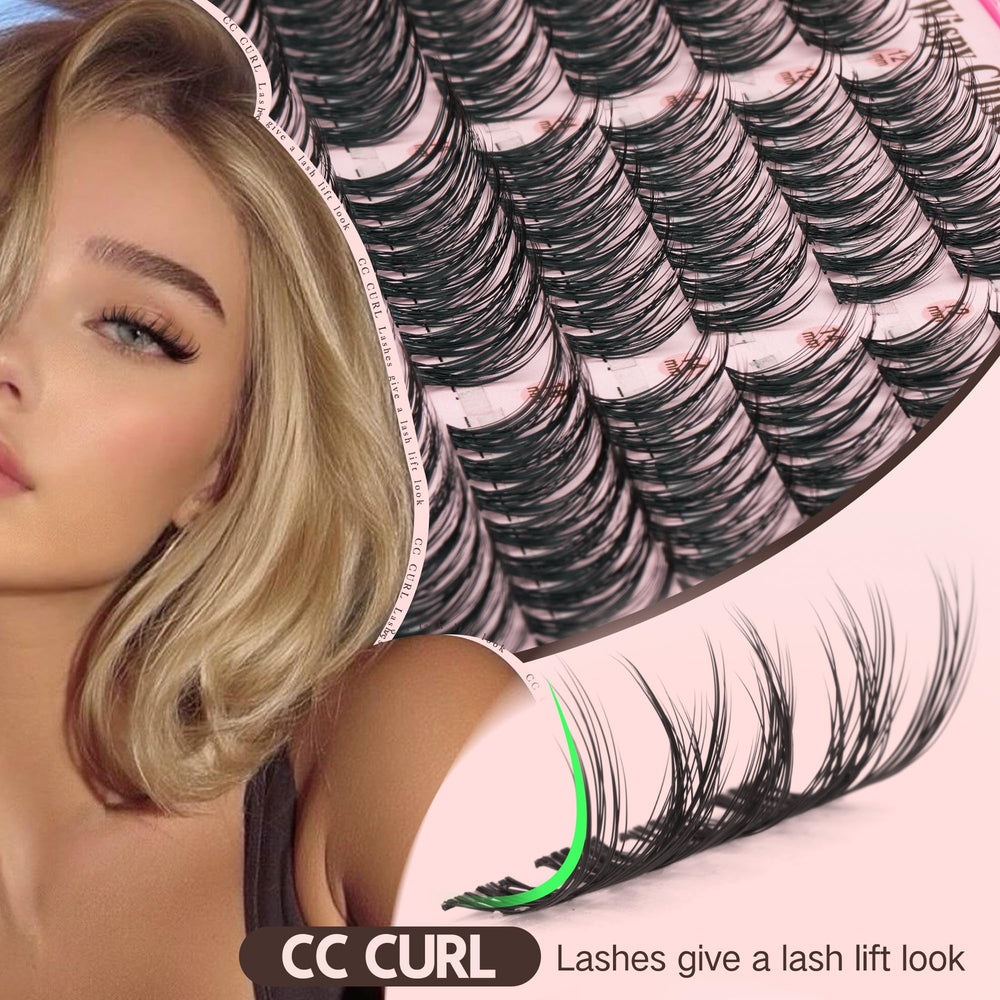 Goddvenus cat-eye lash clusters help define eyes with precision