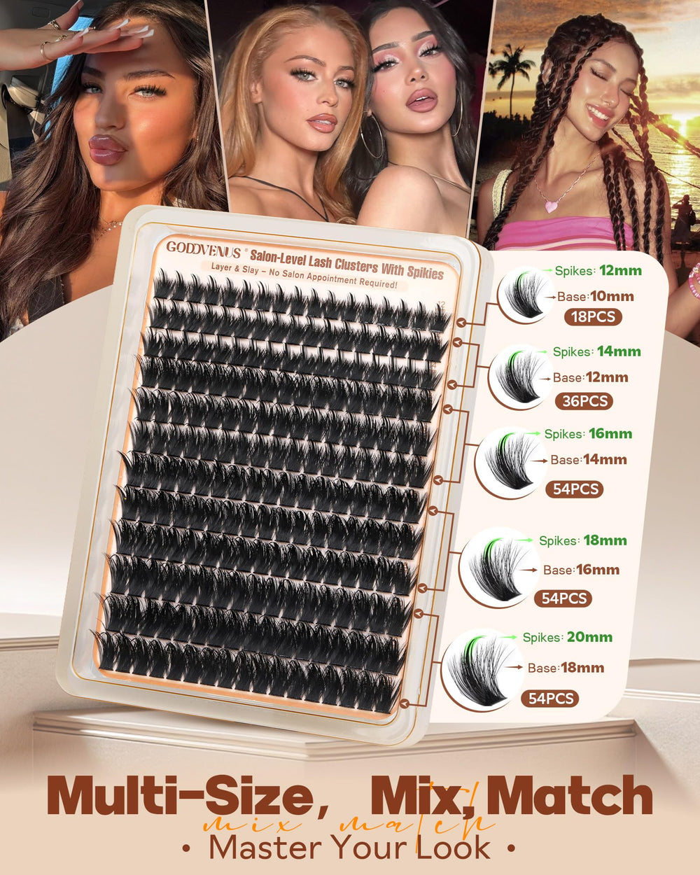 Goddvenus cruelty-free faux mink fibers for comfortable wear and reuse