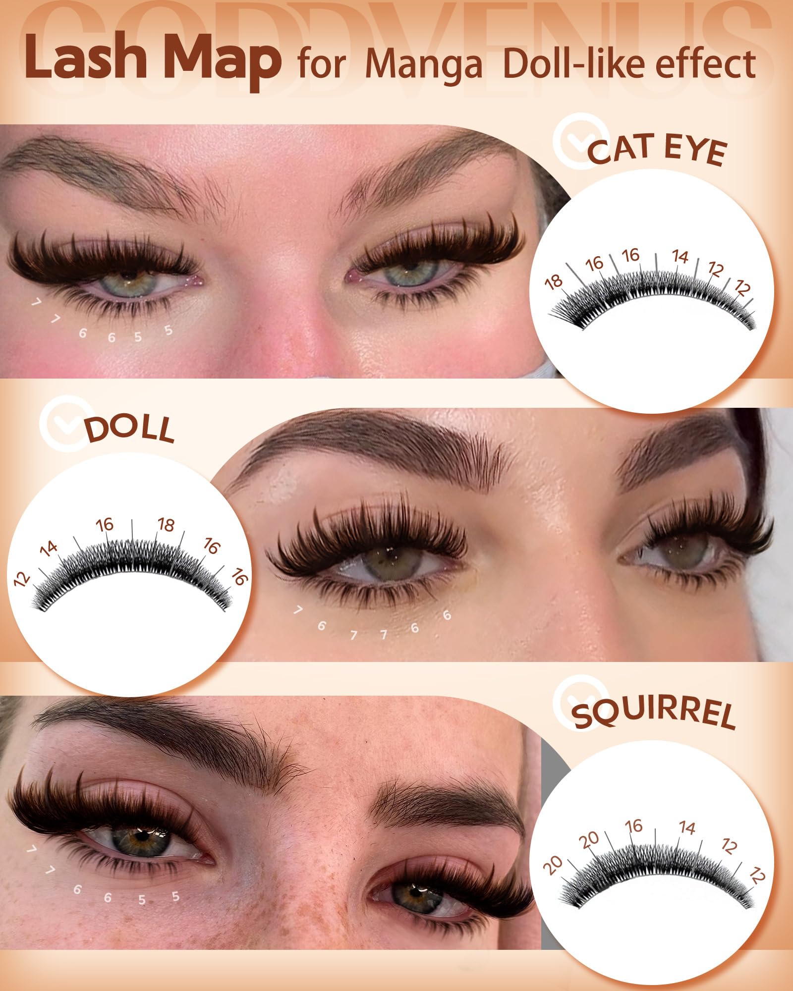 Goddvenus cruelty-free reusable faux mink fibers for long-wear comfort.