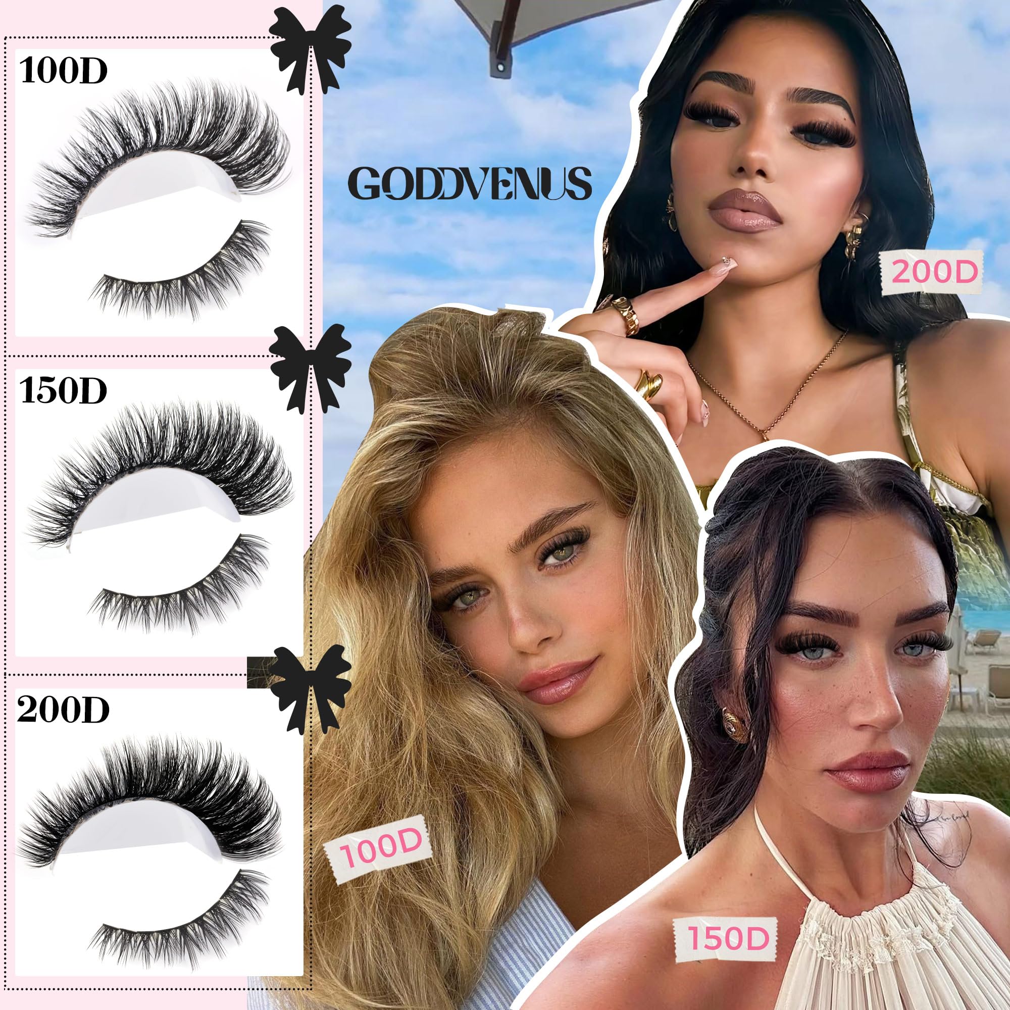 Goddvenus D-Curl lashes lift eyes on all eye shapes