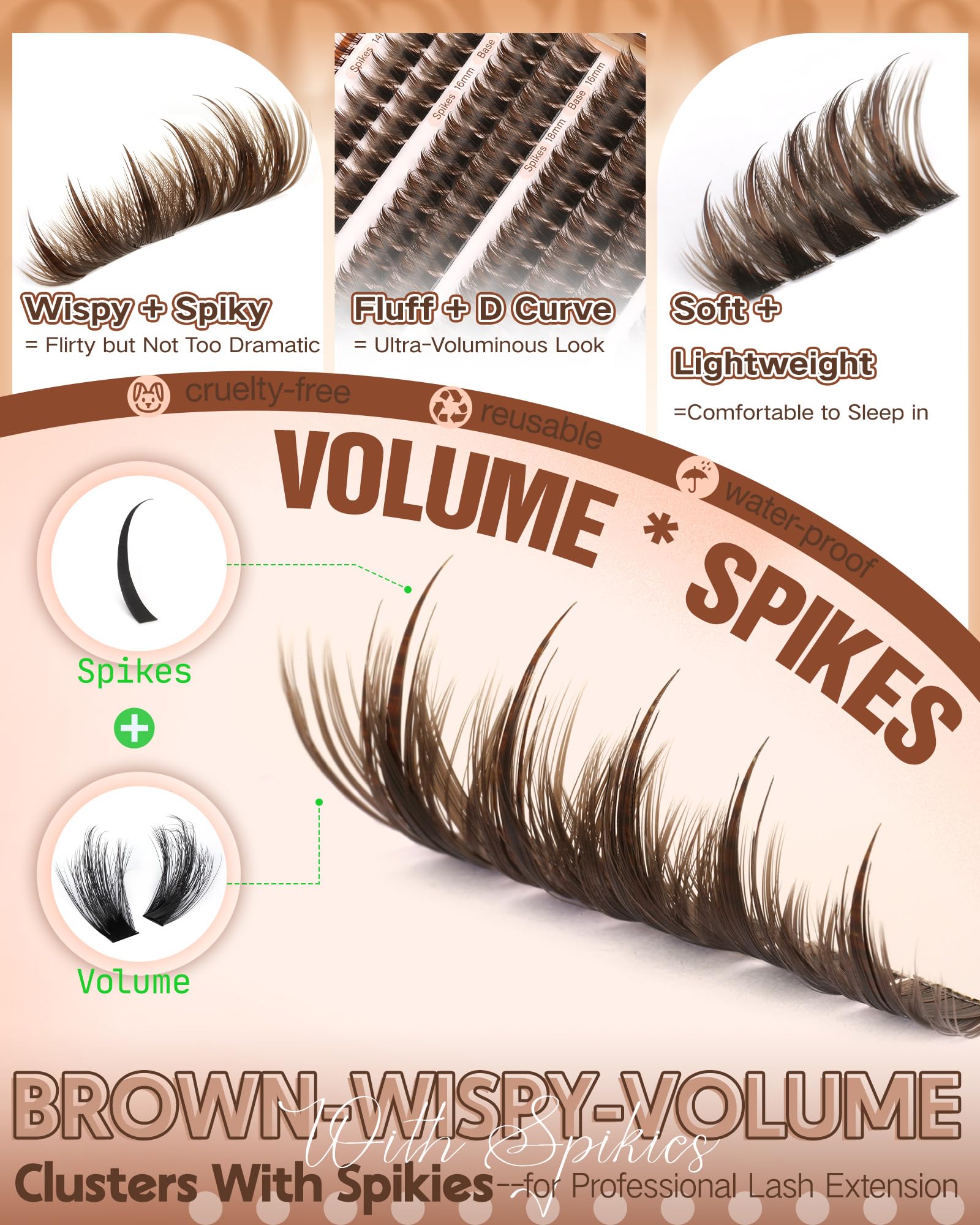 Goddvenus D-curve manga lashes 12-18mm for eye-opening length.
