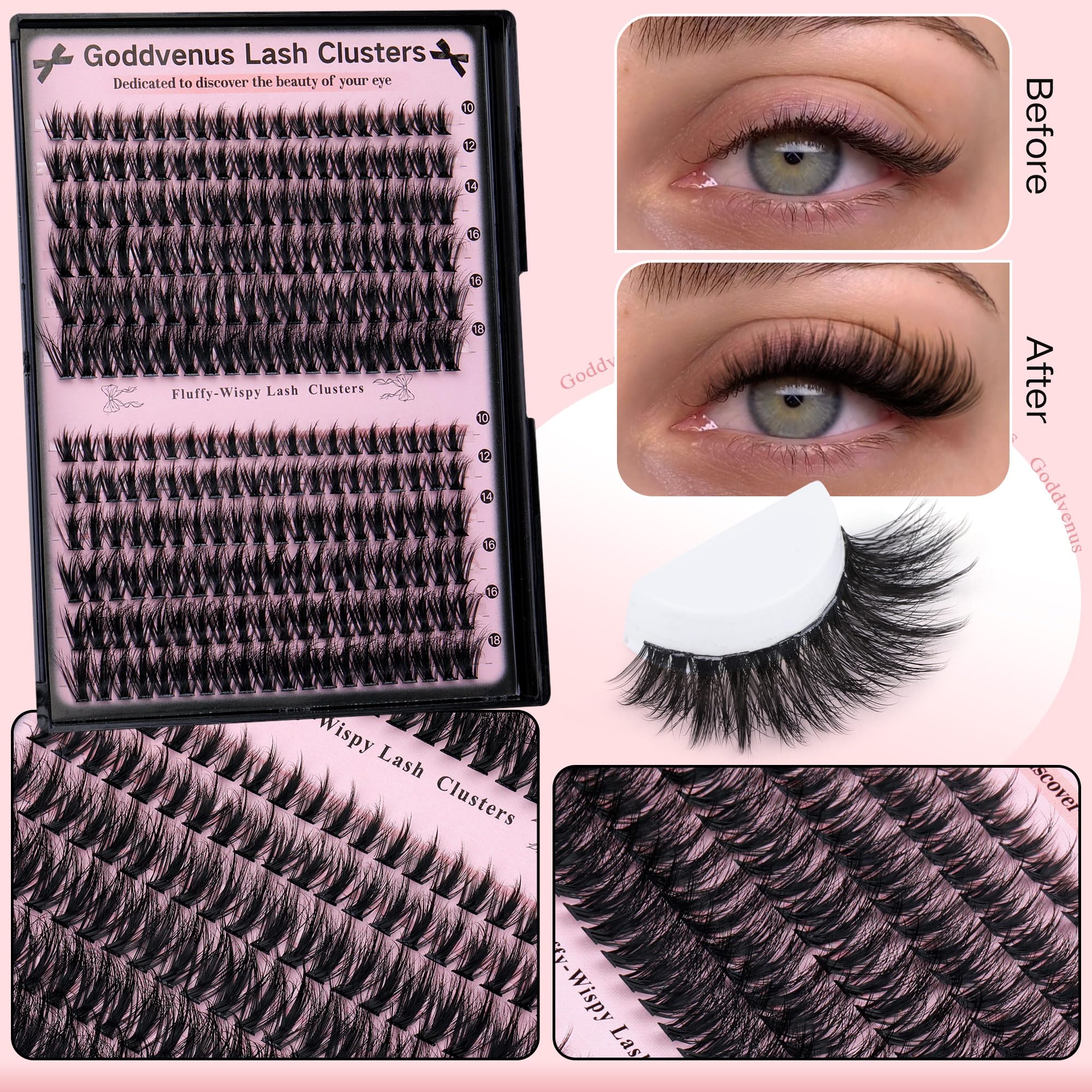Goddvenus design patent US D1-035-158-S highlights unique lash construction.