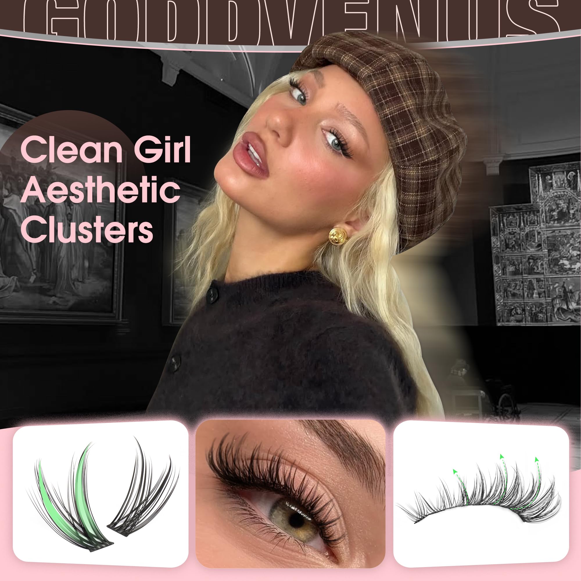 Goddvenus DIY-friendly lashes for at-home extensions with lightweight pieces