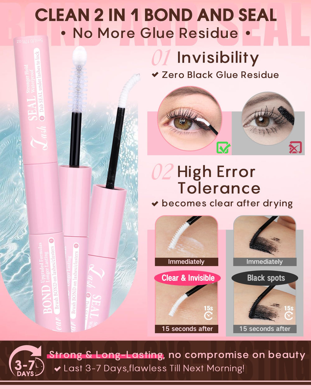 Goddvenus DIY lash extension kit includes 216 natural clusters and tools