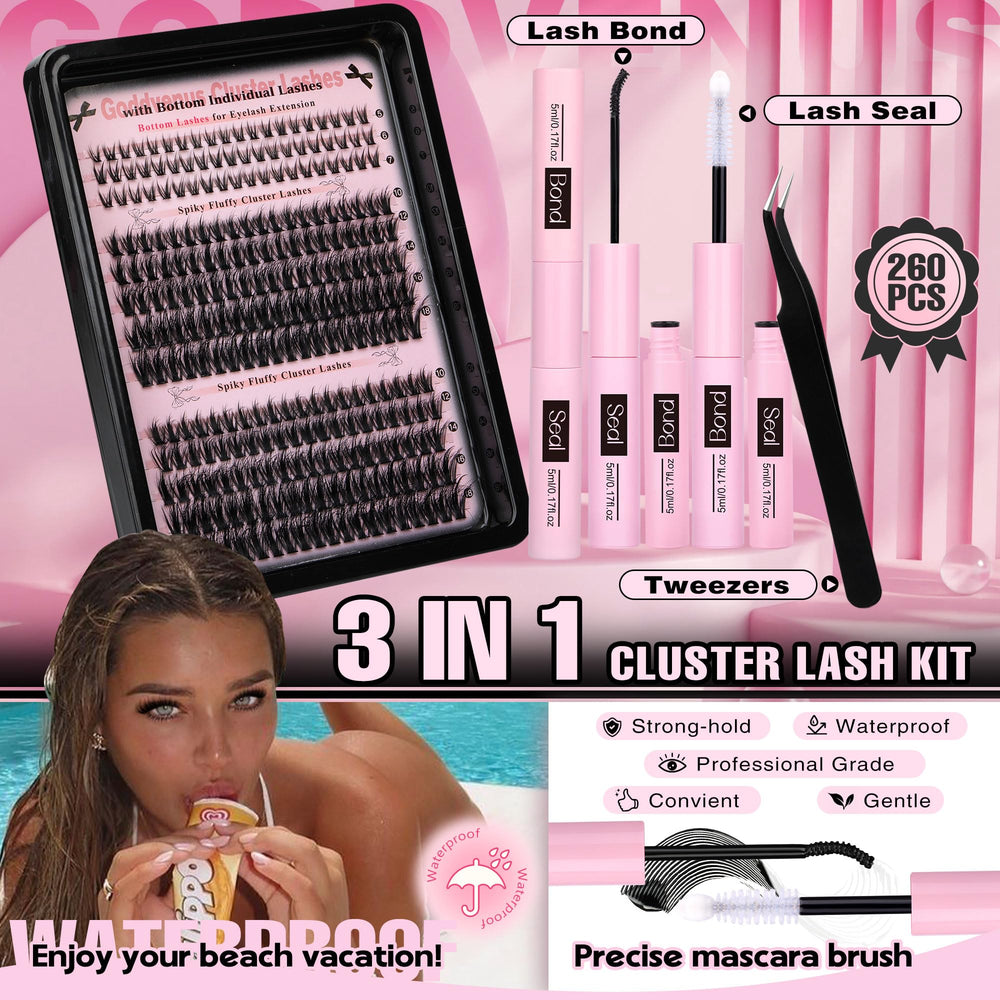 Goddvenus DIY lash transformations enable quick at-home enhancements.