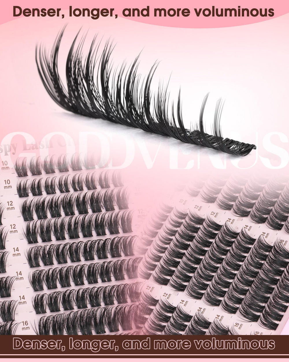 Goddvenus doll-eye and cat-eye style options for versatile looks.