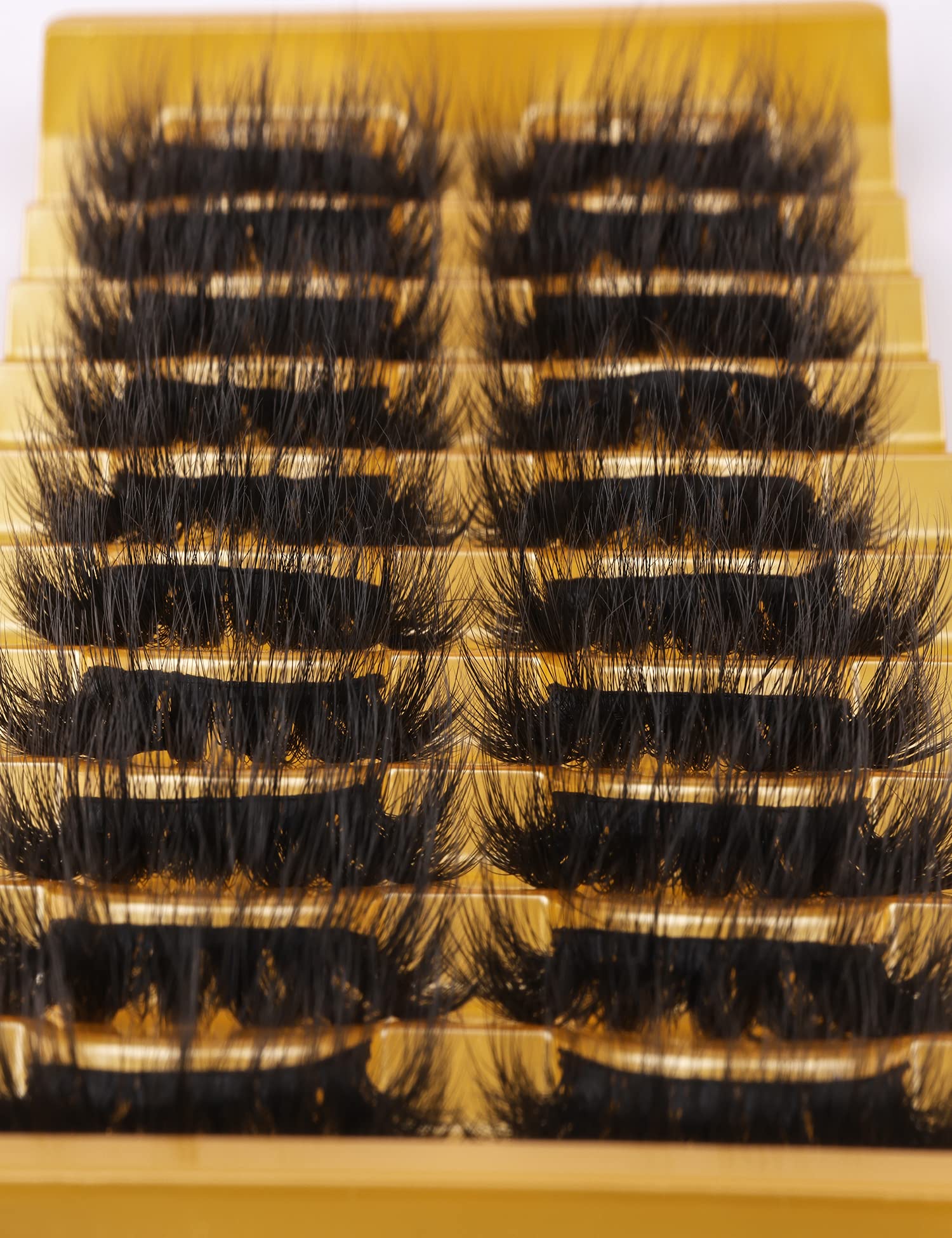 Goddvenus natural-look bulk lashes blend with real lashes.