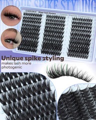 Goddvenus lash clusters blend seamlessly into natural lash line.