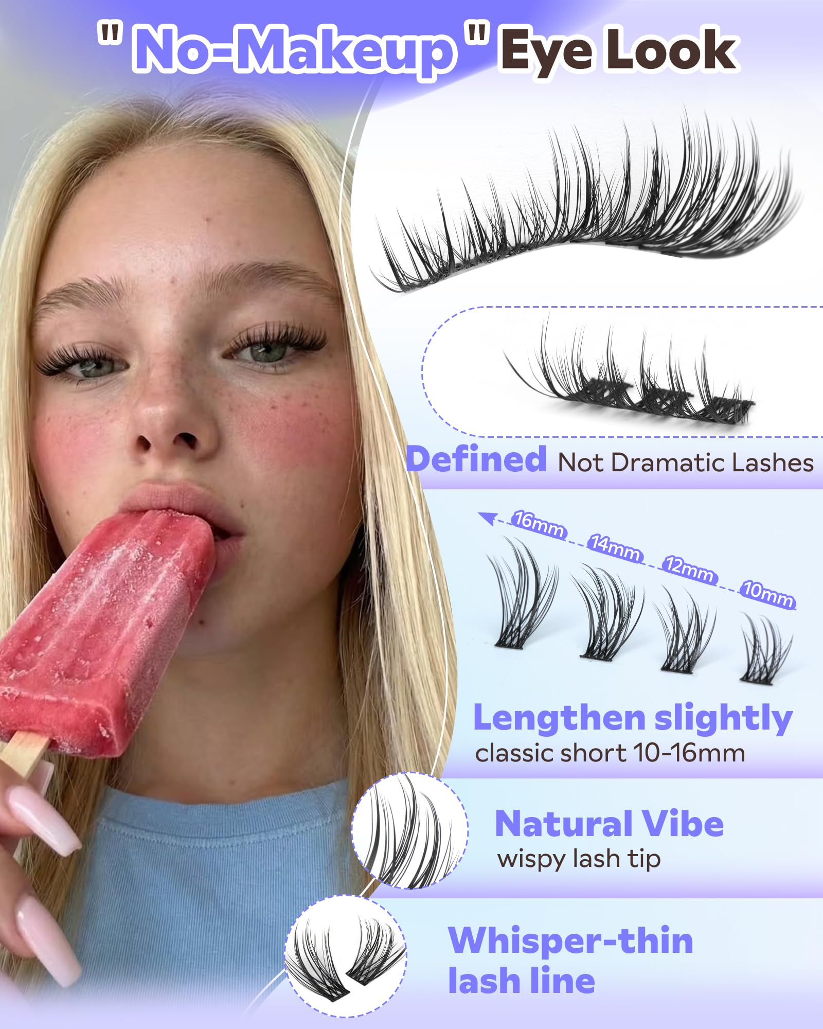 Goddvenus Lash Clusters Application Tweezers guiding precise DIY lash work.