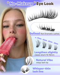 Goddvenus Lash Clusters Application Tweezers guiding precise DIY lash work.