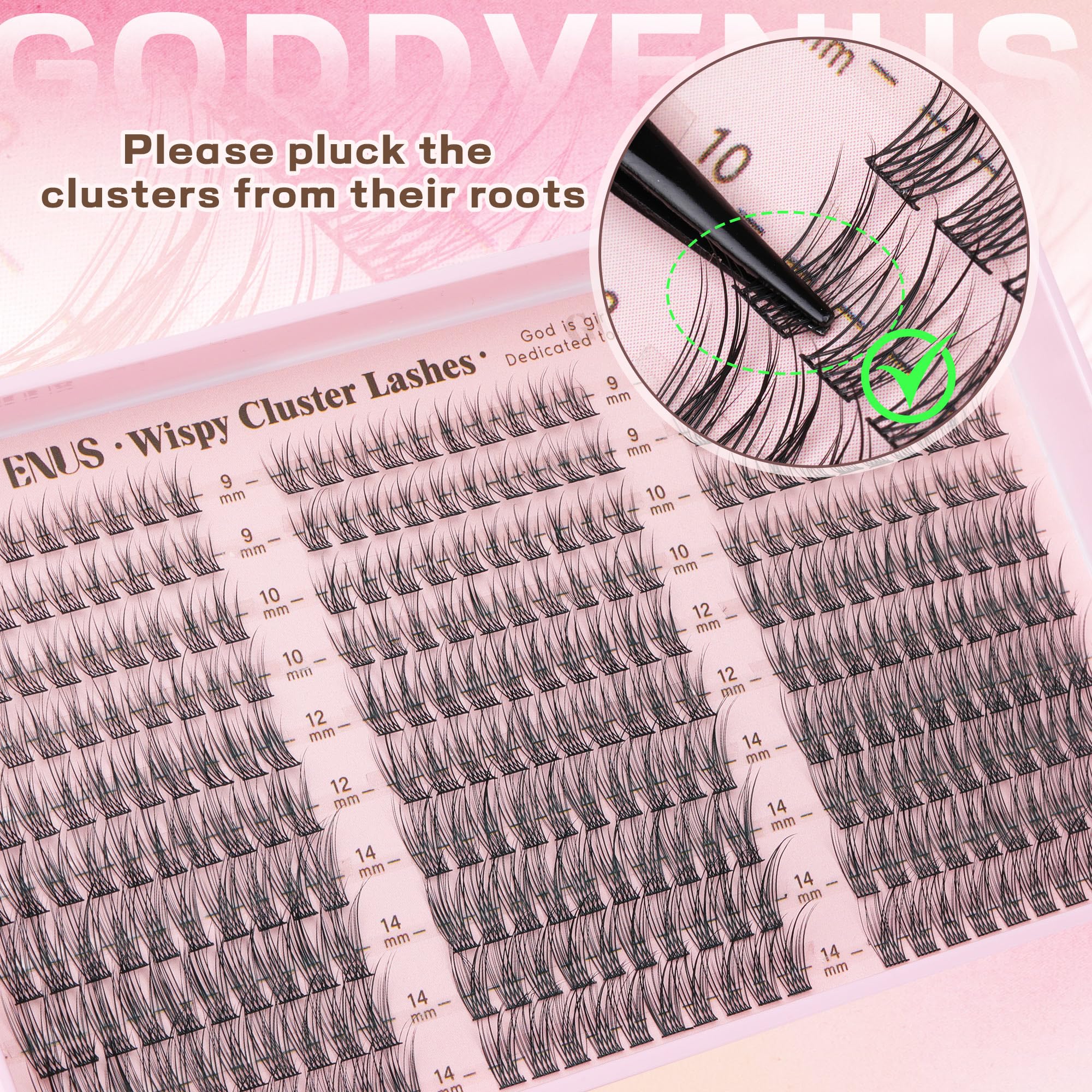 Goddvenus Lash Clusters everyday-to-event-ready for your eye makeup.