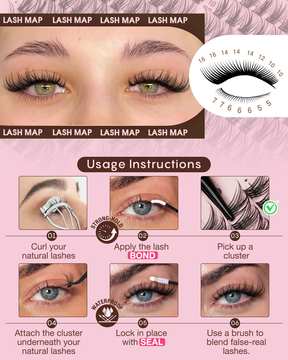 Goddvenus bottom lash clusters complete the full eye circle look