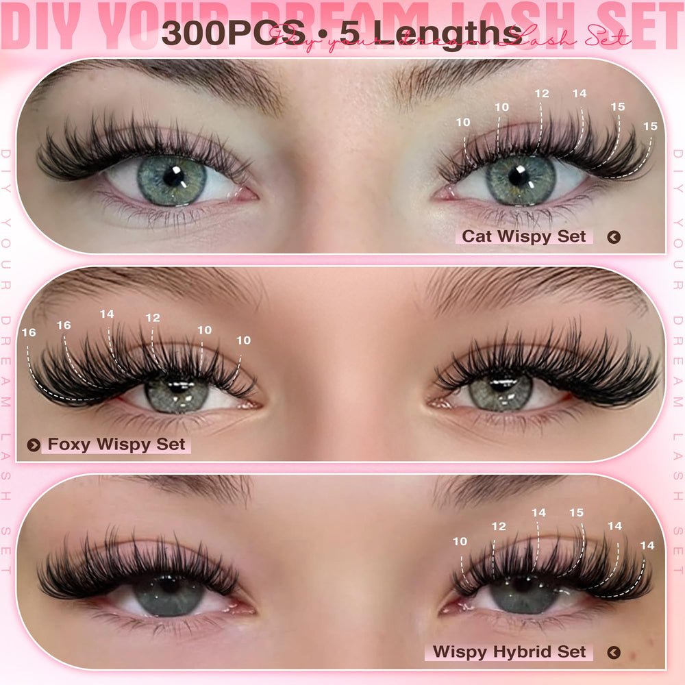 Goddvenus packaging highlights 300 pieces and no tweezers included.