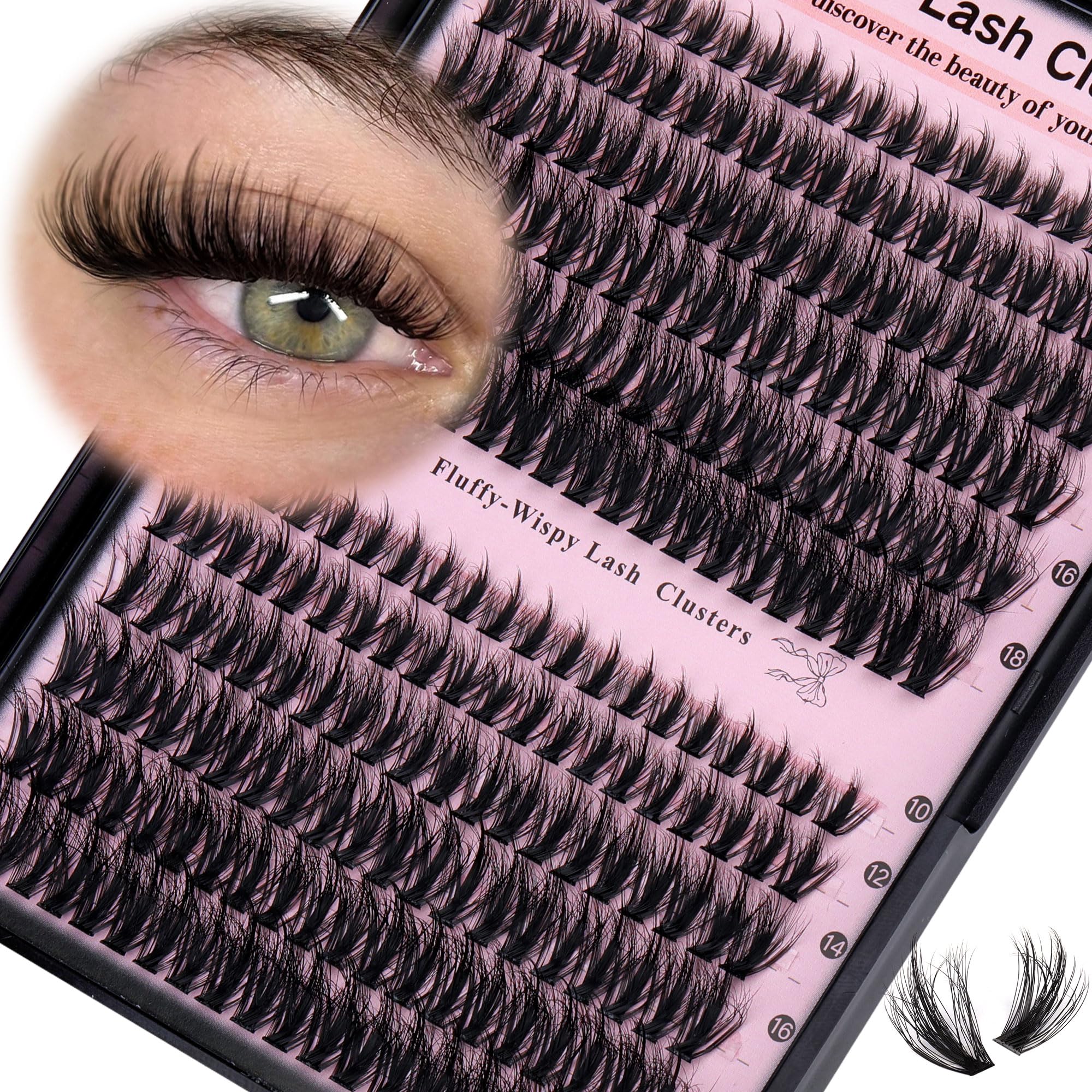 Goddvenus lash clusters wispy for natural volume and daily wear.