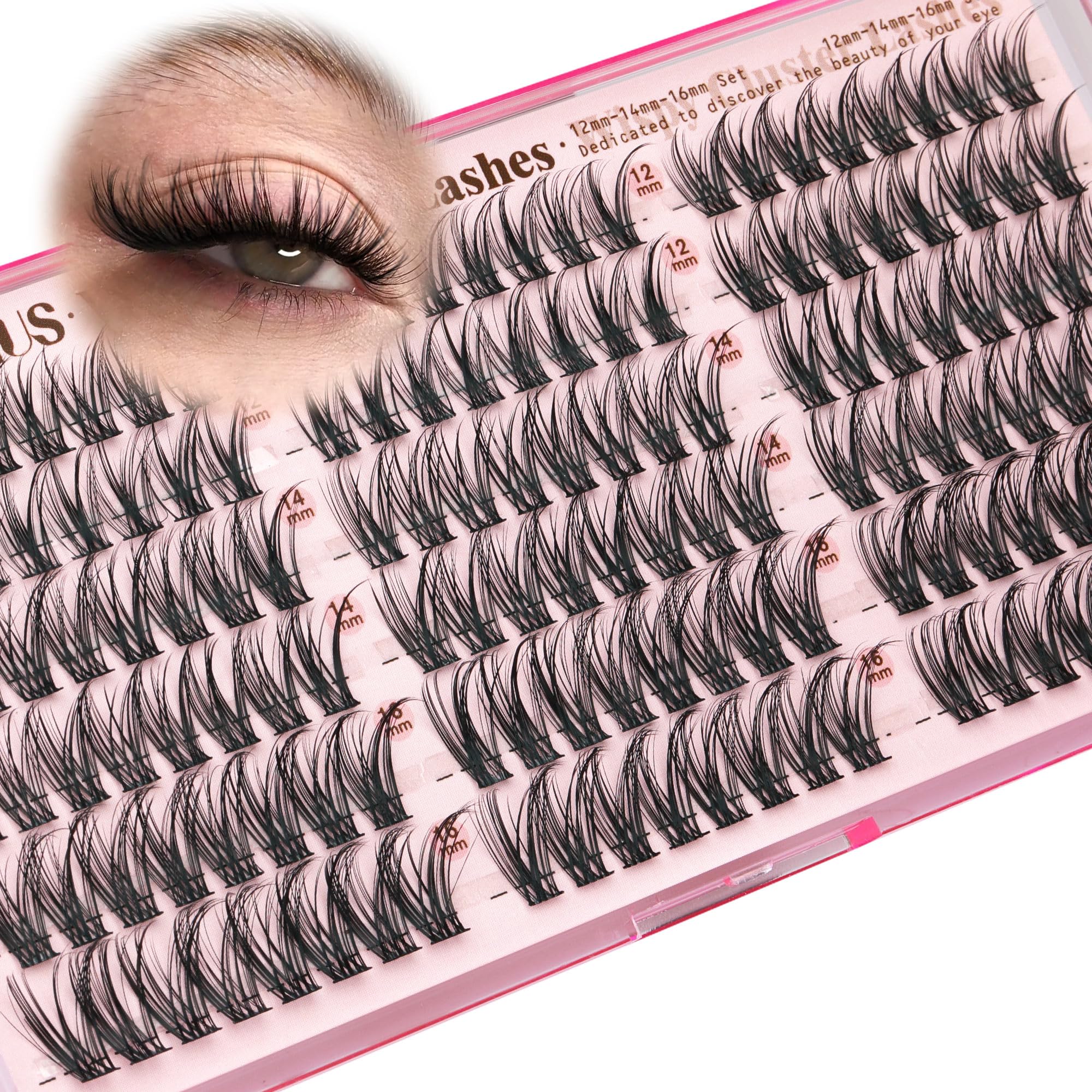 Goddvenus lightweight breathable lash clusters reduce weight while maintaining natural look