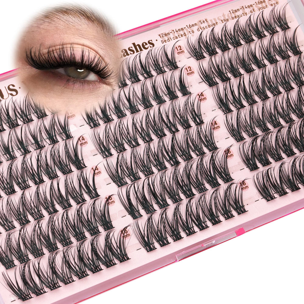 Goddvenus lightweight breathable lash clusters reduce weight while maintaining natural look