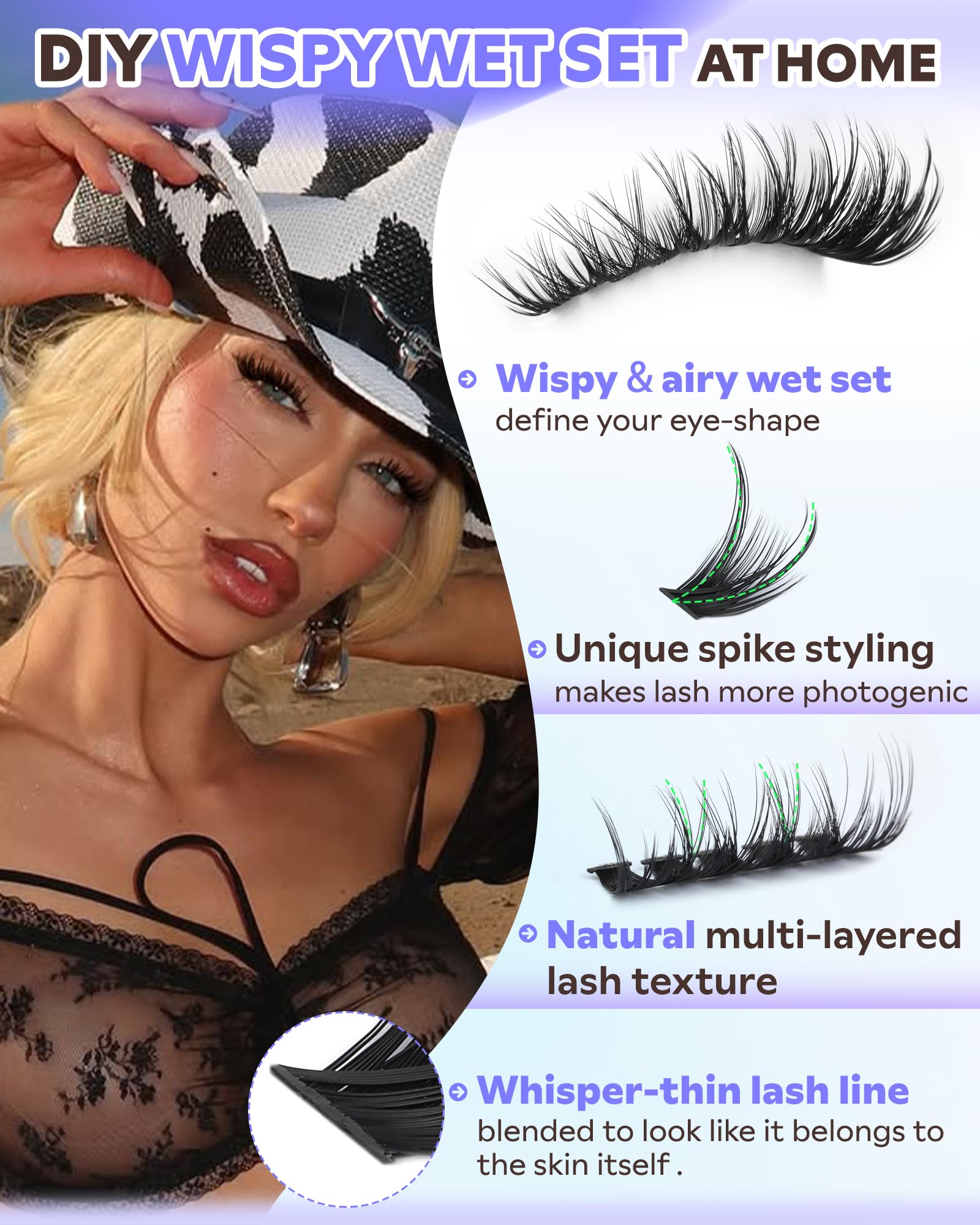 Goddvenus lightweight, buildable lashes for subtle to dramatic looks.