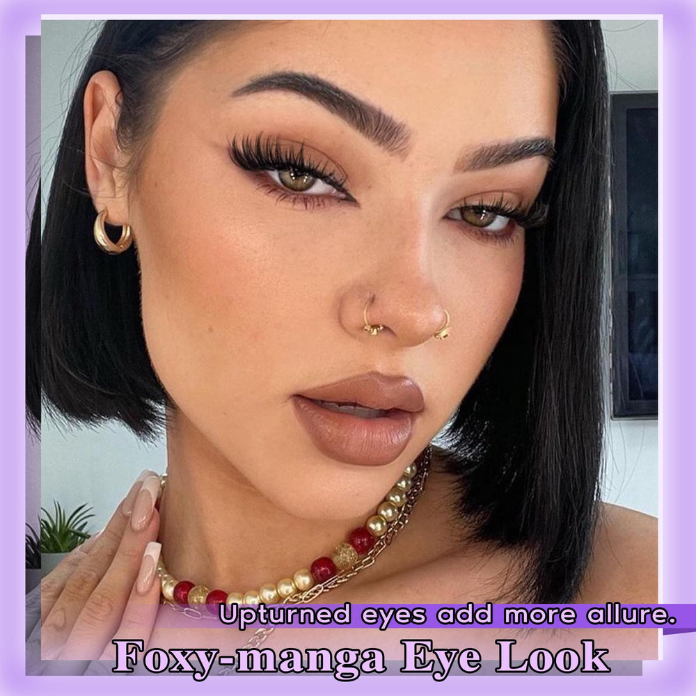 Goddvenus Manga Lash Cluster Kit with dramatic D curl for volume.