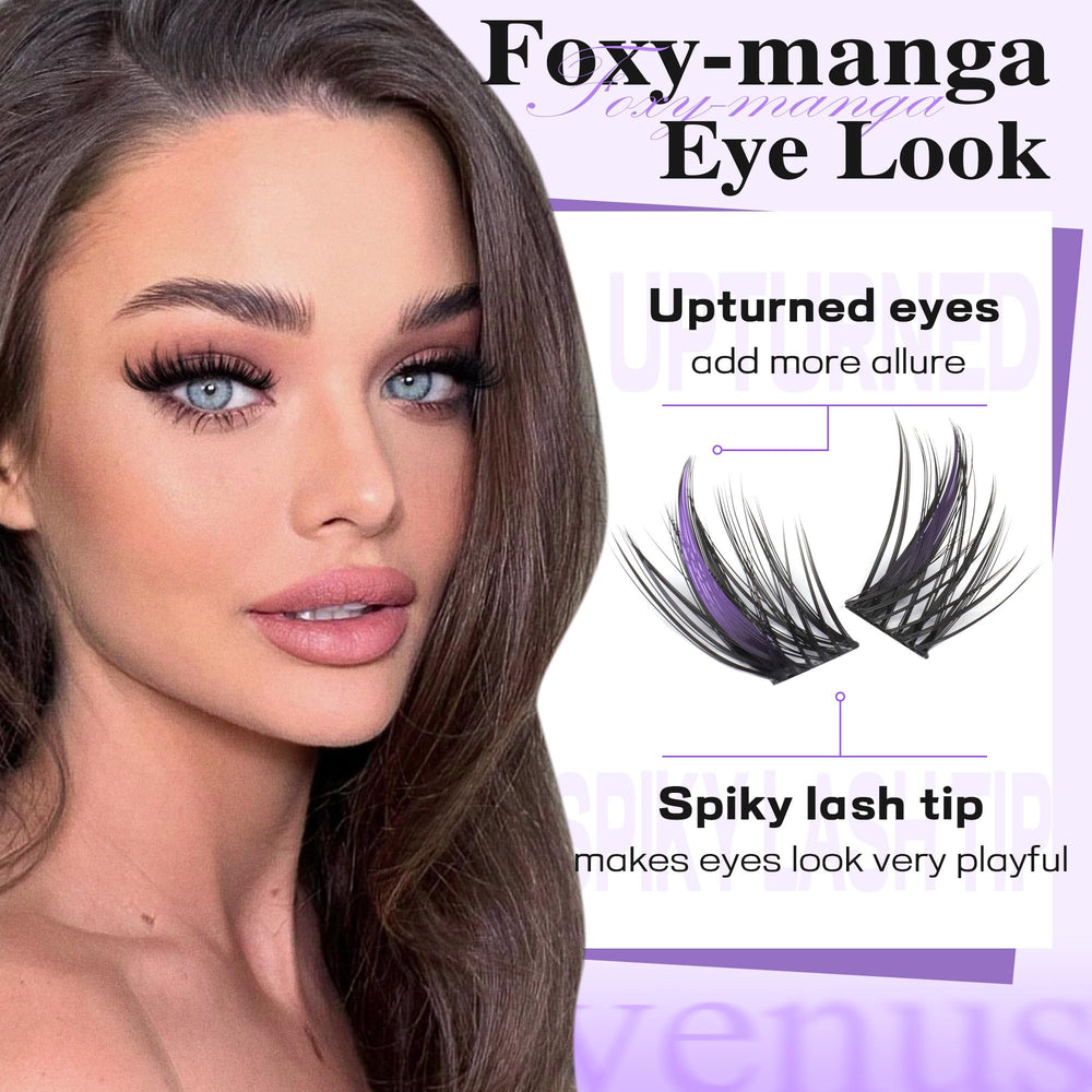 Goddvenus Manga Lash Cluster Kit easy at-home DIY application.