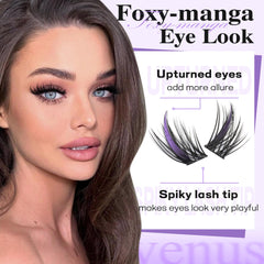 Goddvenus Manga Lash Cluster Kit easy at-home DIY application.