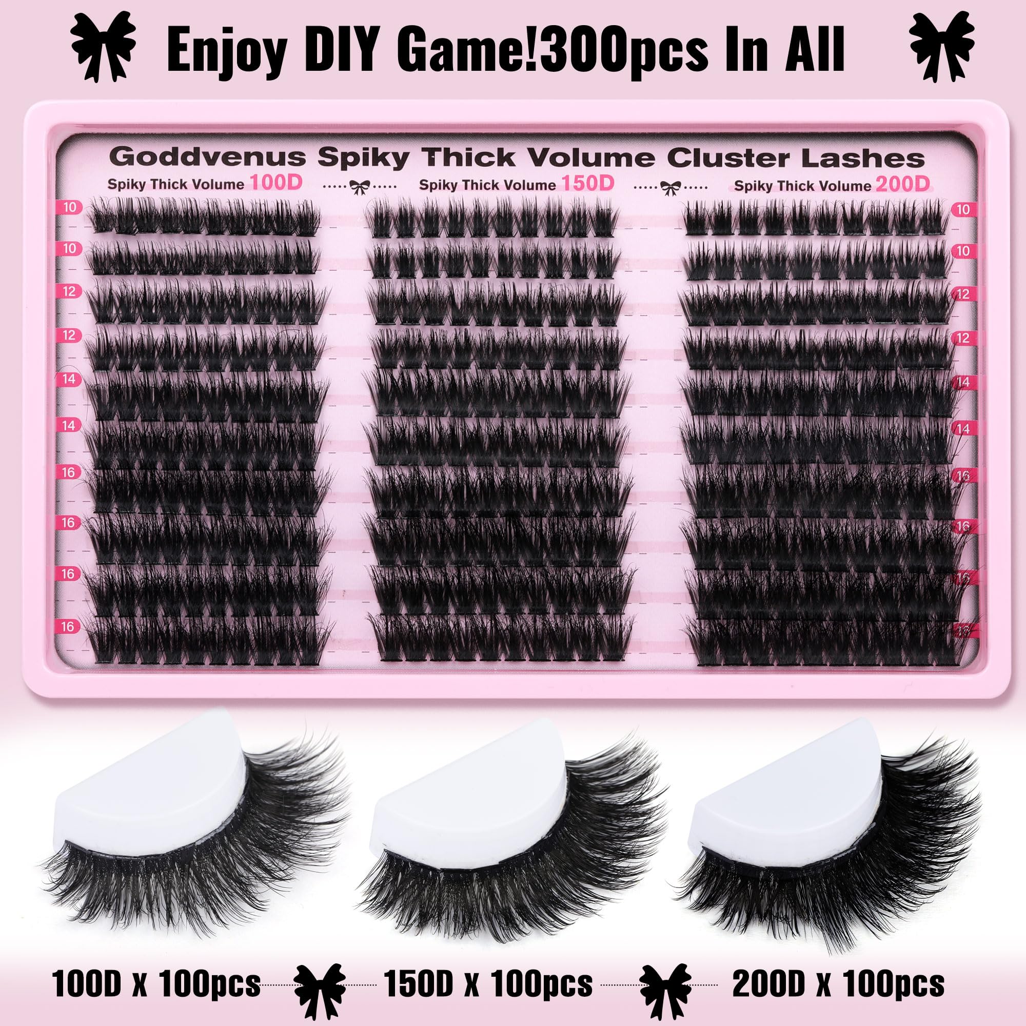 Goddvenus matte faux mink fiber lashes with soft, comfortable feel
