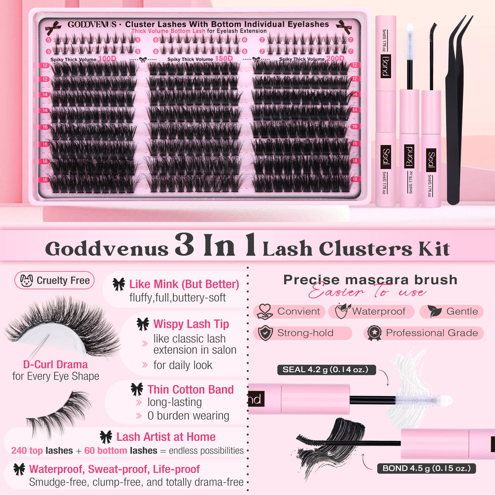 Goddvenus natural glam look with mixed lengths