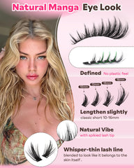 Goddvenus Natural Soft Fiber lashes mimic real lashes with gentle texture.