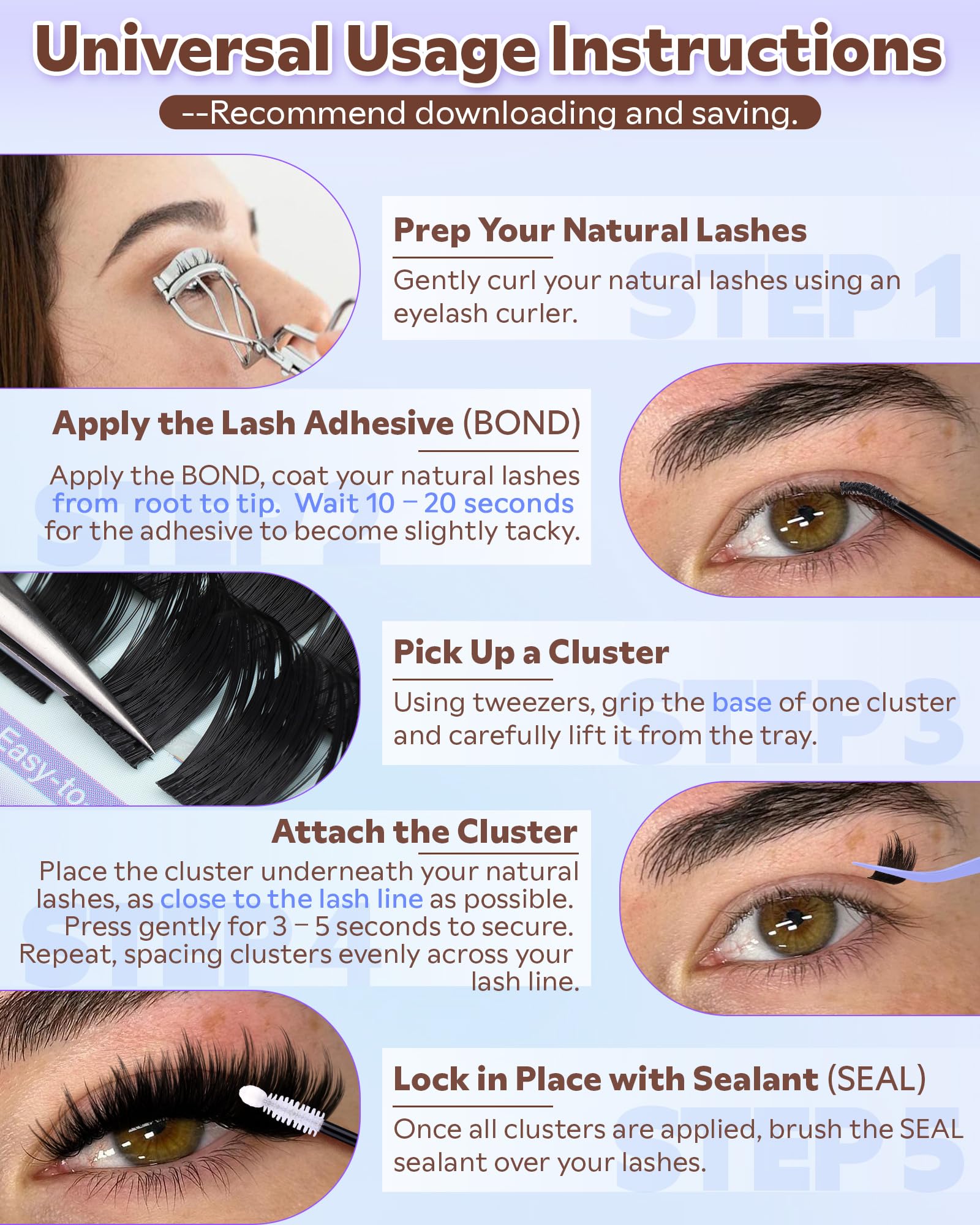 Goddvenus natural-to-bold look options with layered clusters