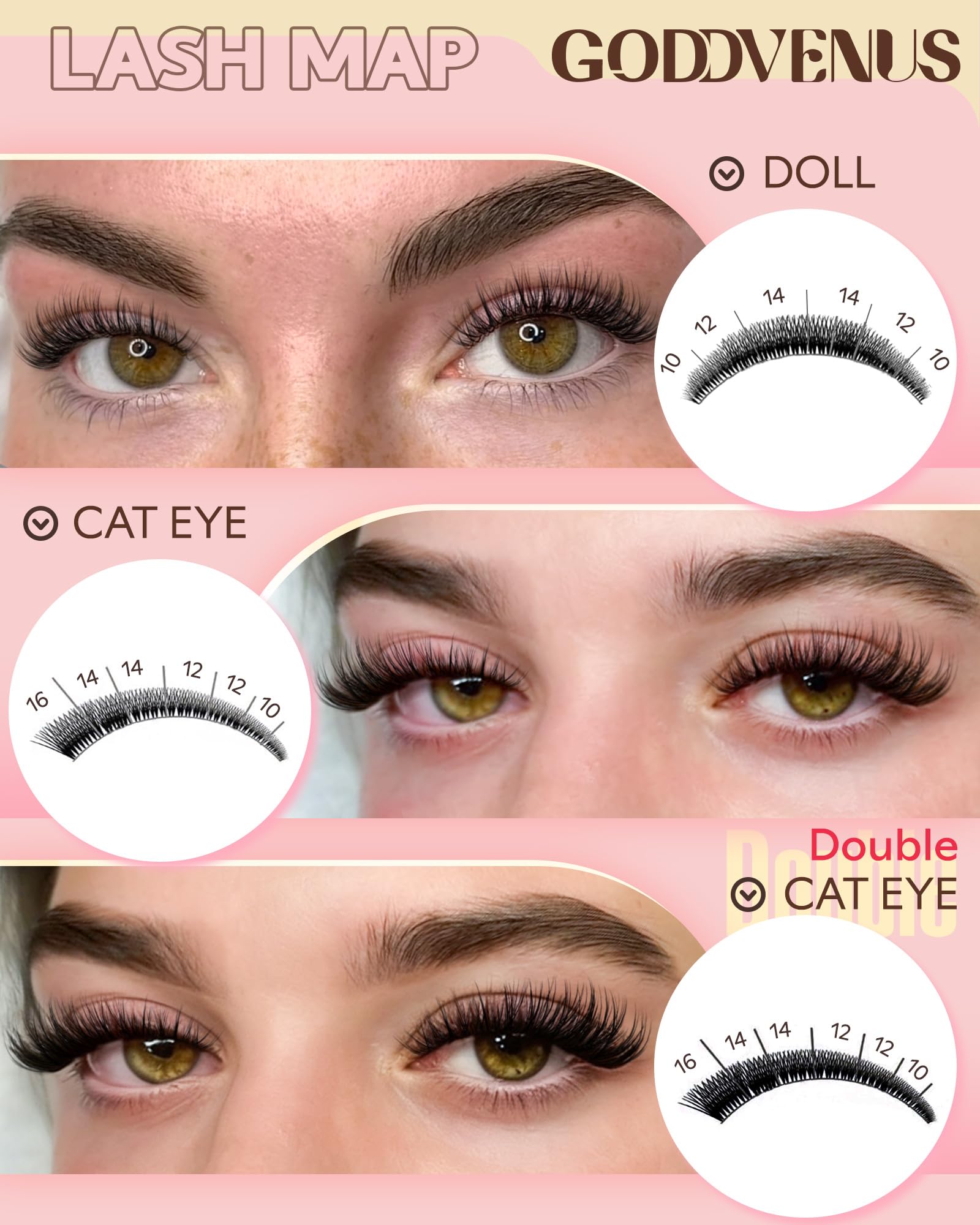 Goddvenus removal-friendly lashes leave no glue residue.
