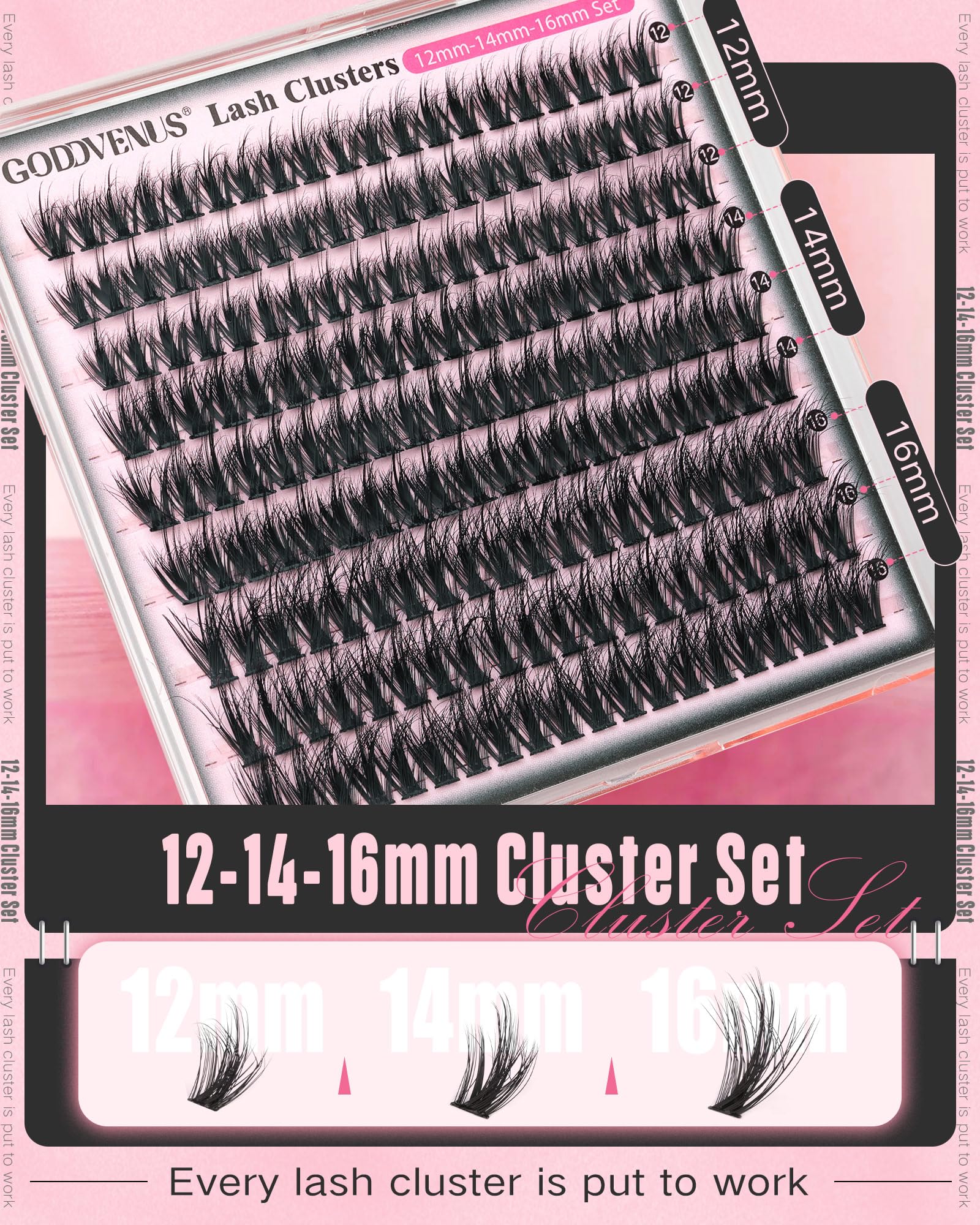 Goddvenus reusable false lashes clusters save time and money