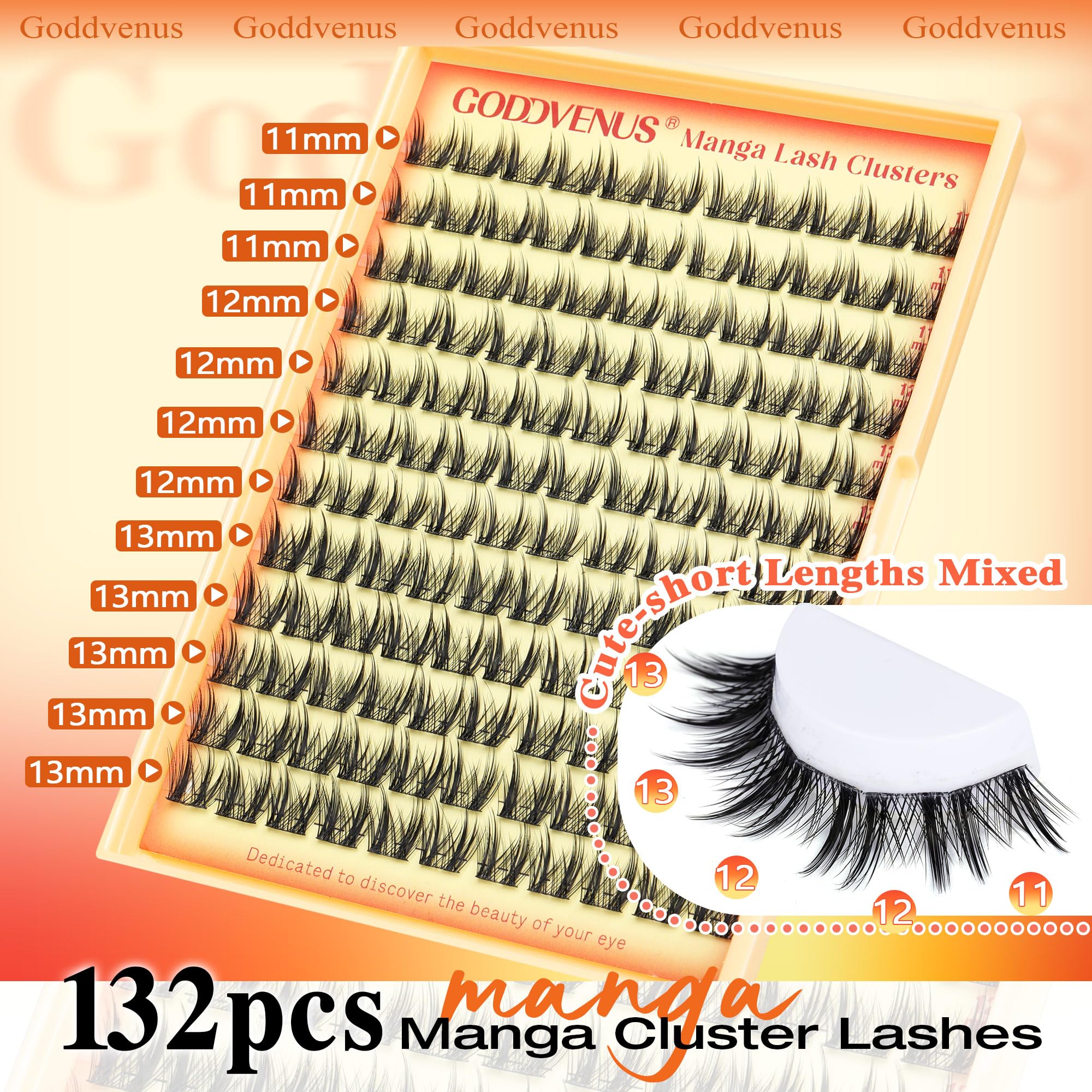 Goddvenus Reusable lash clusters save time and stay reliable throughout the day.