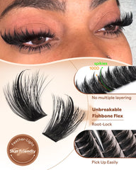 Goddvenus root-lock fishbone flex for easy, mess-free application