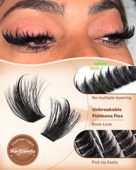 Goddvenus Root-Lock with Fishbone Flex enables easy pickup and clean application.
