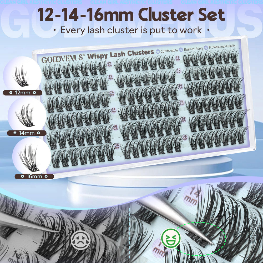 Goddvenus ultra-soft false lashes for all-day comfort and wear.