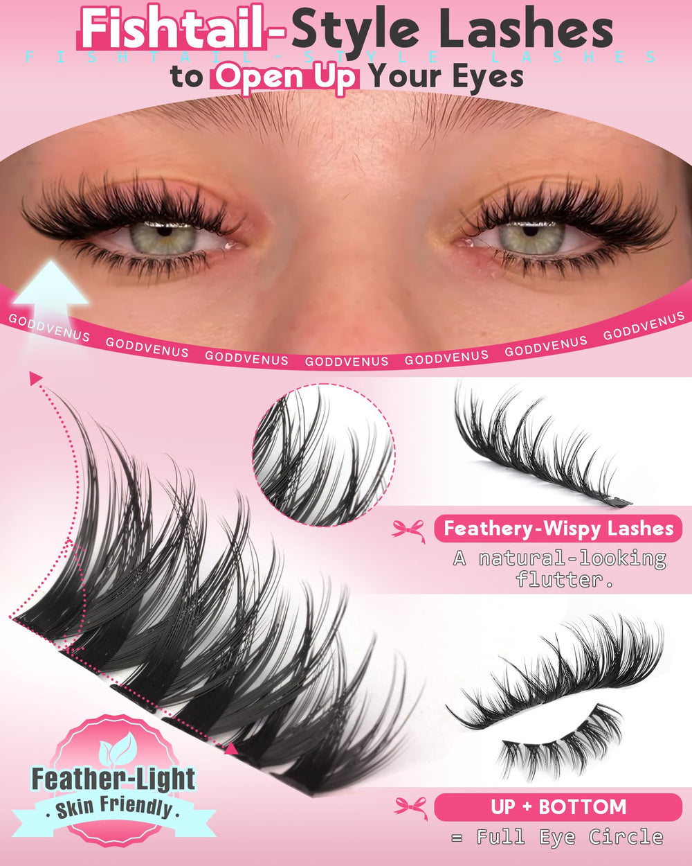 Goddvenus Variety of natural to dramatic clusters for versatile styling options.