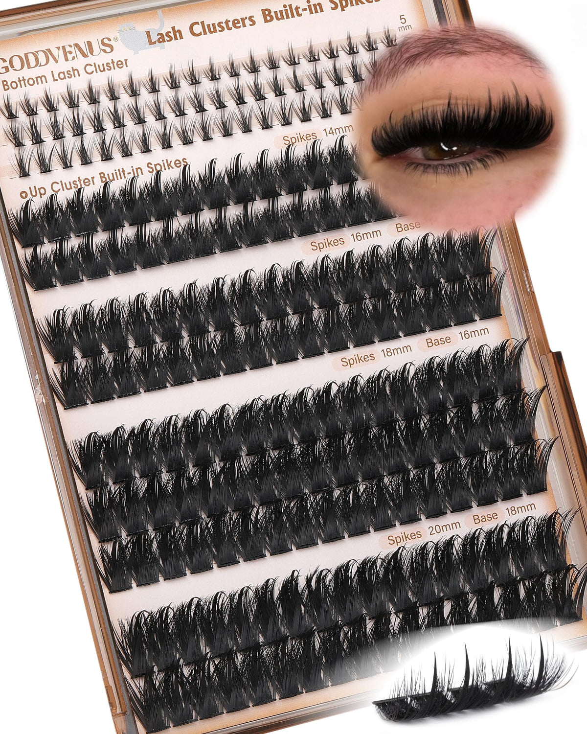 Goddvenus volume manga lash clusters deliver full, fluffy eyes with quick application.