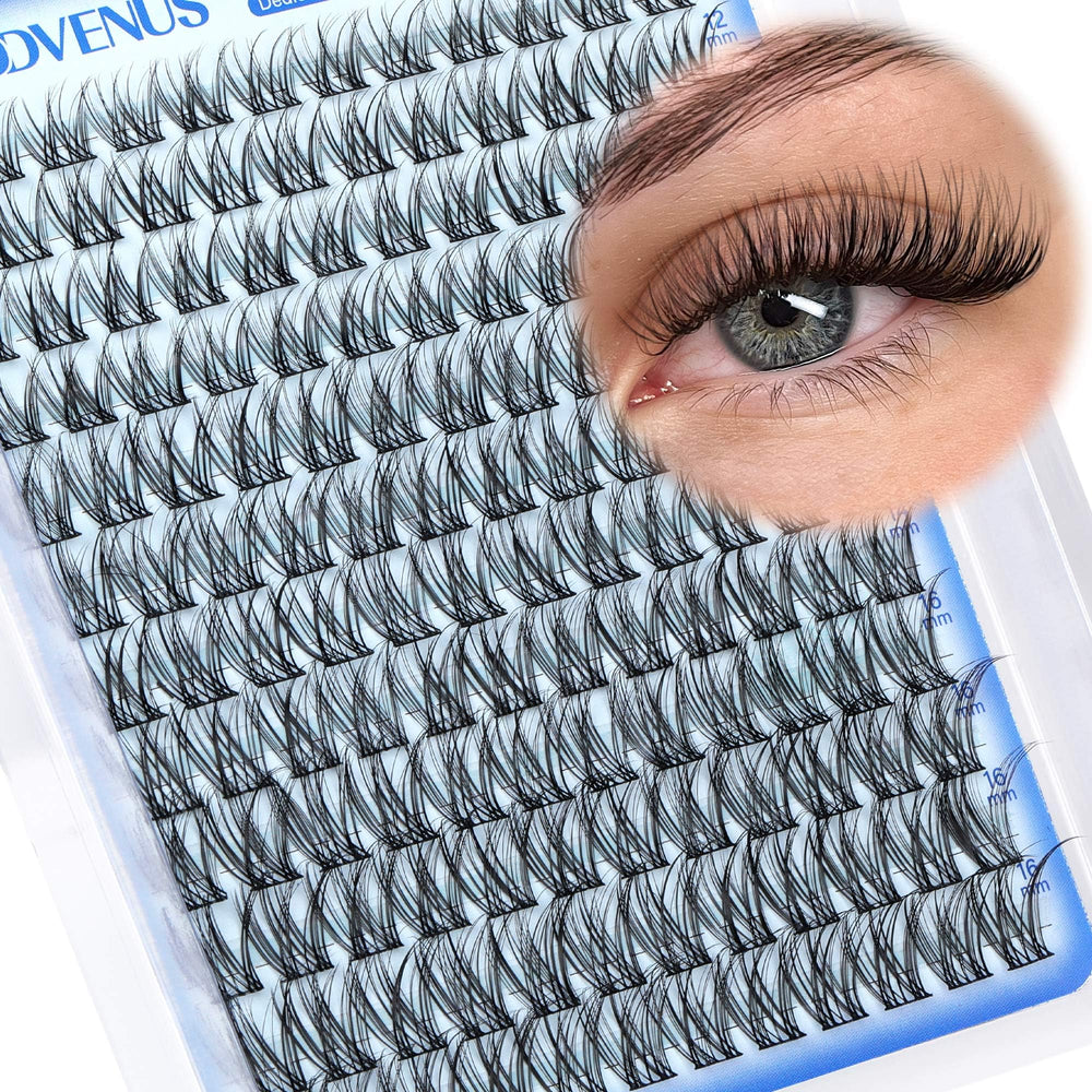 Goddvenus wispy lash clusters 10-16mm provide a natural flutter for everyday wear.
