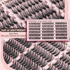Goddvenus 16mm lash clusters for fuller flutter with lifted appeal