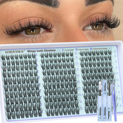 Goddvenus Wispy Lash Clusters Kit full set for natural, daily-ready volume.