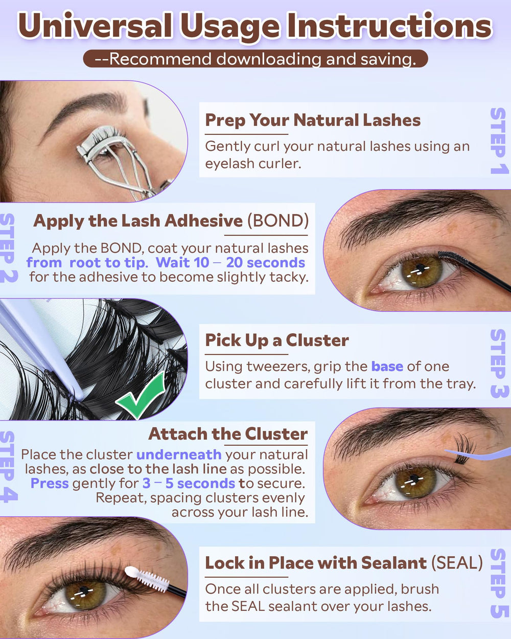 Goddvenus Wispy Lash Clusters Kit packaging travel-ready storage.